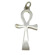 Sterling Silver Ankh Charm Pendant Vintage c1970