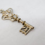 Sterling Silver 21st Birthday Key Charm Pendant Vintage c1970