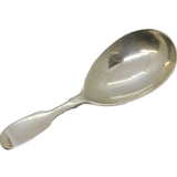 Victorian Sterling Silver Fiddle Pattern Tea Caddy Spoon Antique 1840 London