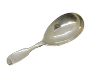 Victorian Sterling Silver Fiddle Pattern Tea Caddy Spoon Antique 1840 London