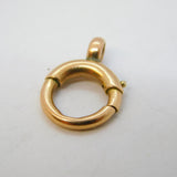 Victorian 9ct Yellow Gold Bolt Ring Clasp Findings Antique c1890s