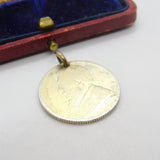 Victorian South African 1 Shilling Coin Fob Pendant Antique 1895