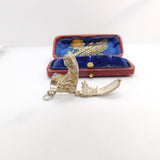 Sterling Silver Mother Hubbard Boot Charm Pendant Vintage c1970