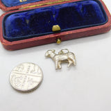 Sterling Silver Angry Donkey Charm Pendant Vintage c1970