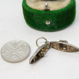 Sterling Silver Opening Speed Boat Charm Pendant Vintage c1970