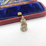 Sterling Silver Welsh Lady Charm Pendant Vintage c1970