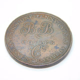 19th Century Copper Somerset & Bristol Brass & Copper Company One Penny 1811
