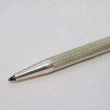 Sterling Silver Engine Turned Push-Button Ballpoint Pen Vintage c1970s