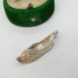Sterling Silver Clog Shoe Charm Pendant Vintage c1970