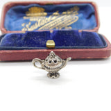 Sterling Silver Teapot Charm Pendant Vintage c1970