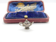 Sterling Silver Teapot Charm Pendant Vintage c1970