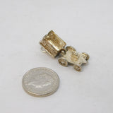 Sterling Silver Mystic in the Caravan Opening Charm Pendant Vintage c1970