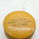 Victorian Mauchline Ware 'Alloway Old Kirk' Pin Cushion Antique c1880s