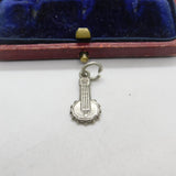 Sterling Silver Musical Banjo Charm Pendant Vintage c1970