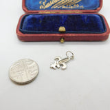 Sterling Silver Prince of Wales Plumes Charm Pendant Vintage c1970