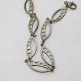 Sterling Silver Modernist Style Panel Bracelet Vintage c1980 London 18cm