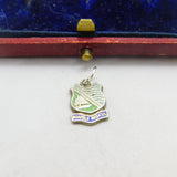 Sterling Silver and Enamel Norfolk Broads Shield Charm Pendant Vintage c1970