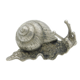 Cast Sterling Silver Novelty Snail Figurine Ornament Vintage c1970s