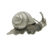Cast Sterling Silver Novelty Snail Figurine Ornament Vintage c1970s