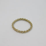 Sterling Silver Twisted Rope Style Stacking Band Ring Vintage c1970 Size N 1/2