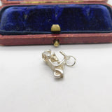 Sterling Silver Italian Vespa Motorbike Charm Pendant Vintage c1970