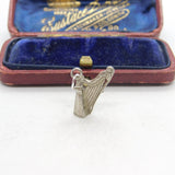 Sterling Silver Concert Harp Charm Pendant Vintage c1970