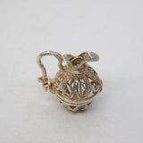 Sterling Silver Wine Jug Charm Pendant Vintage c1970