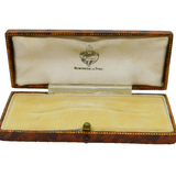 Edwardian Moroccan Tooled Leather Jewellery Box 'Reid & Sons, Newcastle' Antique