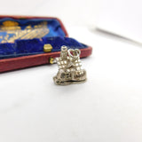 Sterling Silver Mother Hubbard Boot Charm Pendant Vintage c1970