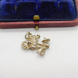 Sterling Silver Oriental Farmer Charm Pendant Vintage c1970