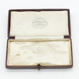 Victorian Boxed Tooled Leather Jewellery Box 'Kenning & Son' Antique c1880