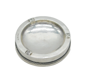 A.E Jones Arts & Crafts Sterling Silver Planished Ashtray Dish Antique 1931
