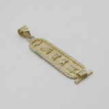 Egyptian Sterling Silver Hieroglyphs Egypt Souvenir Pendant Vintage c1970s