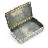 19th Century Russian Silver Niello City Scene Snuff Box Antique 1851 Moscow