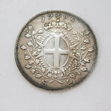 18th Century Malta Emmanuel De Rohan Silver 2 Scudi Coin Antique 1796