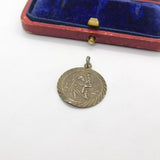 Sterling Silver St Christopher Charm Pendant Vintage c1970