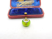 Sterling Silver and Coloured Glass Bead Charm Pendant Vintage c1970