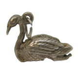 Sterling Silver Swan Charm Pendant Vintage c1970