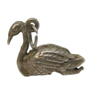 Sterling Silver Swan Charm Pendant Vintage c1970