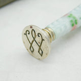 20th Century Boxed .935 Silver & Enamel Bookmark & Seal Set Antique c1920s