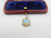 Sterling Silver and Coloured Enamel Travel Shield Blackpool Charm Vintage c1970