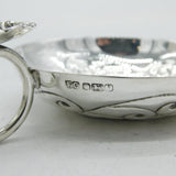 Sterling Silver Floral Pattern 'Tastevin' Wine Cup Vintage 1983 Sheffield