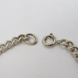 Sterling Silver Essential Curb Link Chain Bracelet Vintage c1970