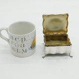 Victorian Sterling Silver Paw Foot Jewellery Box Antique 1901 Birmingham