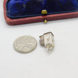 Sterling Silver Traditional Church Charm Pendant Vintage c1970