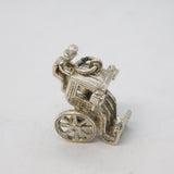 Sterling Silver Traditional Carriage Charm Pendant Vintage c1970s