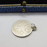 Sterling Silver 10 Soldi Pius IX Coin Charm Pendant 1868