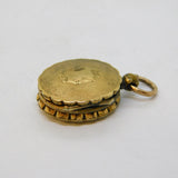 Victorian 9ct Gold Back & Front Double Sided Sweetheart Locket Antique c1860s