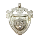 Sterling Silver Sporting Fob Medal Antique 1929 Chester Art Deco
