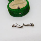 Sterling Silver High Heeled Shoes Pair Charm Pendant Vintage c1970